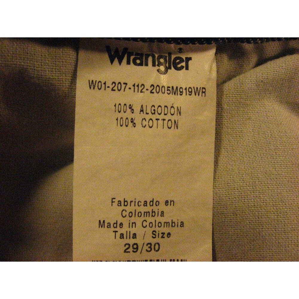 WRANGLER Denver Men's Jeans TAG: 29/30 Blue Straight - Picture 8 of 10